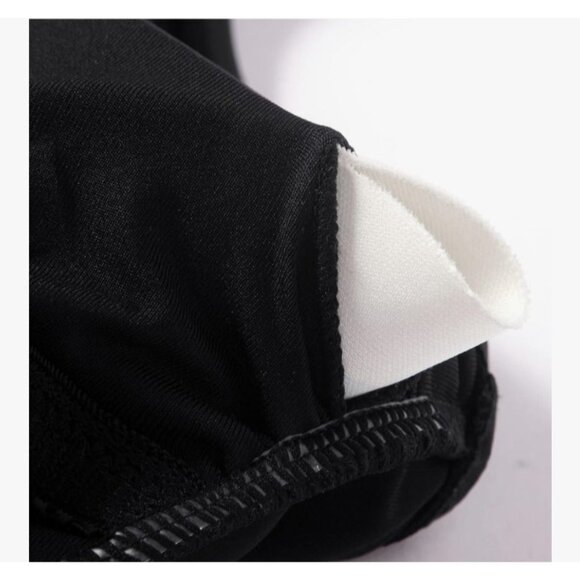 Suuksess Women’s Large Black Ruffle Halter One-Piece Swimsuit V -Neck Sexy Beach - Picture 11 of 13